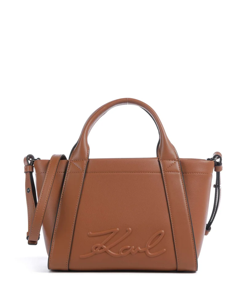 Karl Lagerfeld K/Ville Small Bolso de mano dark tan