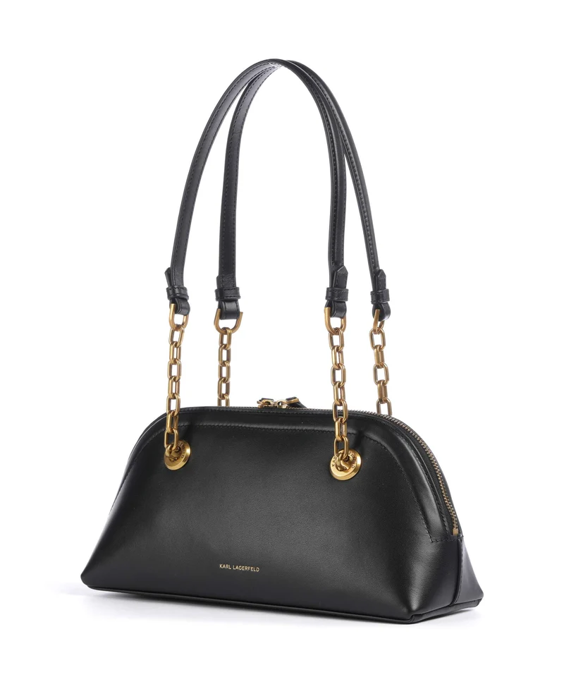 Karl Lagerfeld K/Autograph Bowling Small Bolso de hombro black/gold