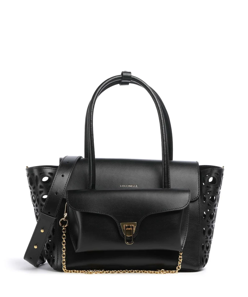 Coccinelle Beat Double Monogram Bolso de mano noir