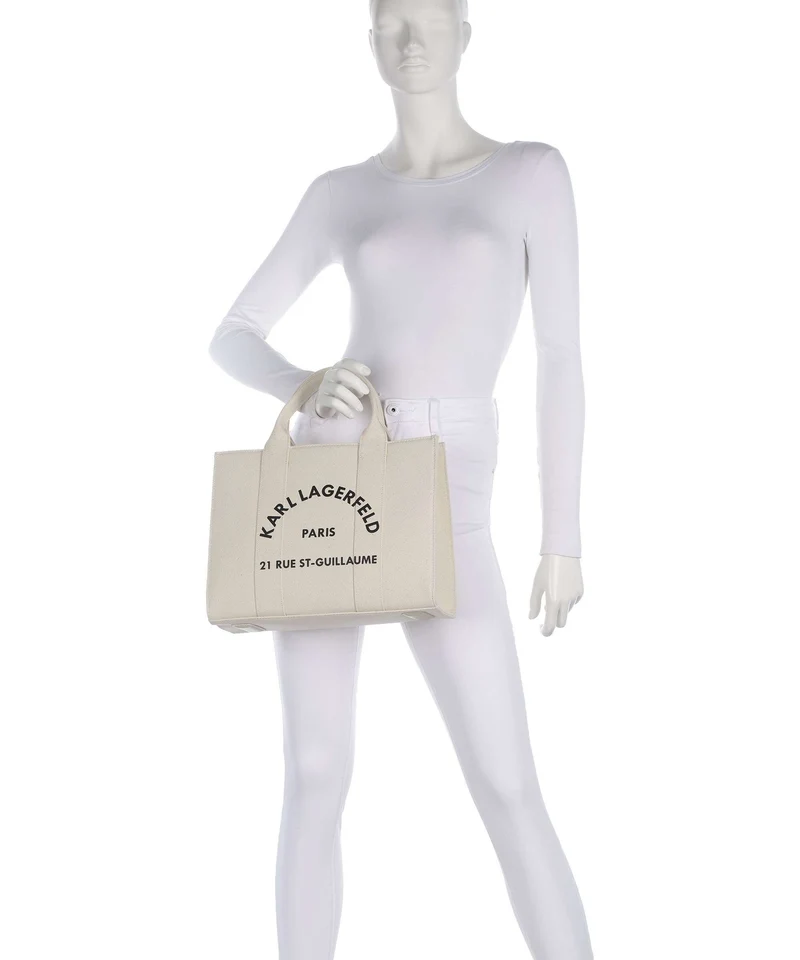 Karl Lagerfeld K/Rue St Guillaume Medium Bolso de mano natural
