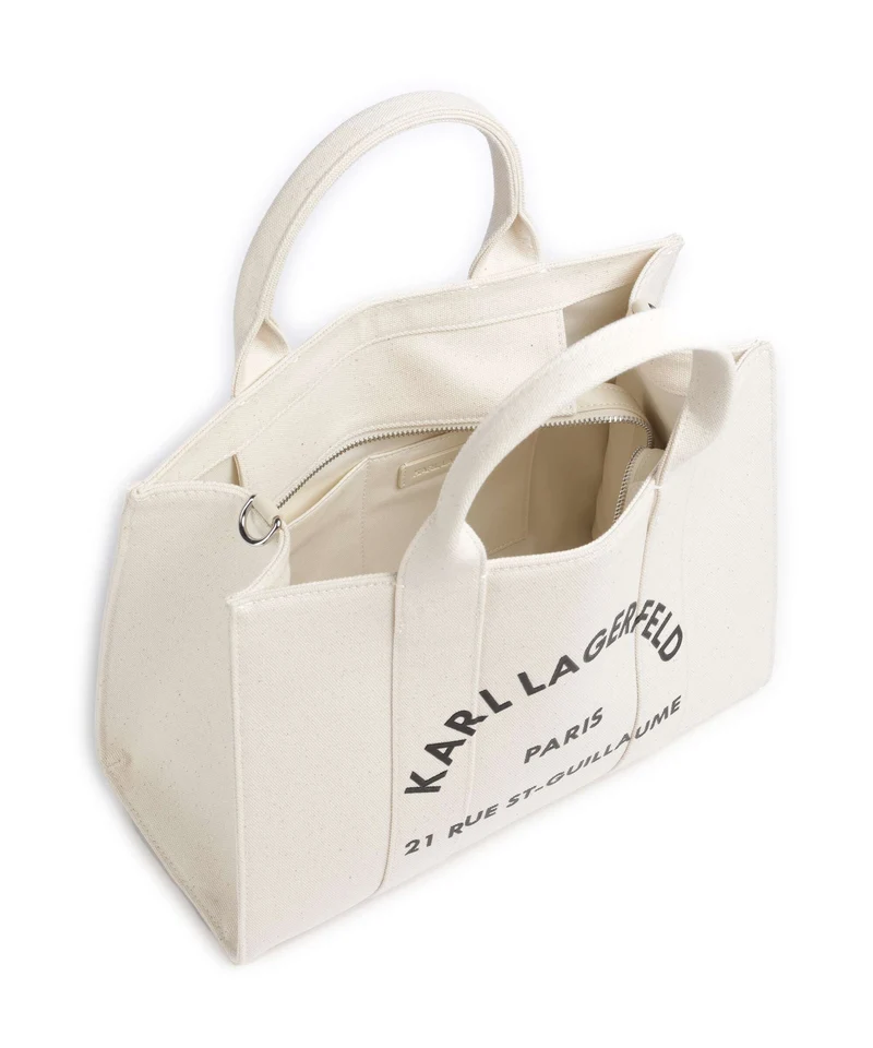 Karl Lagerfeld K/Rue St Guillaume Medium Bolso de mano natural