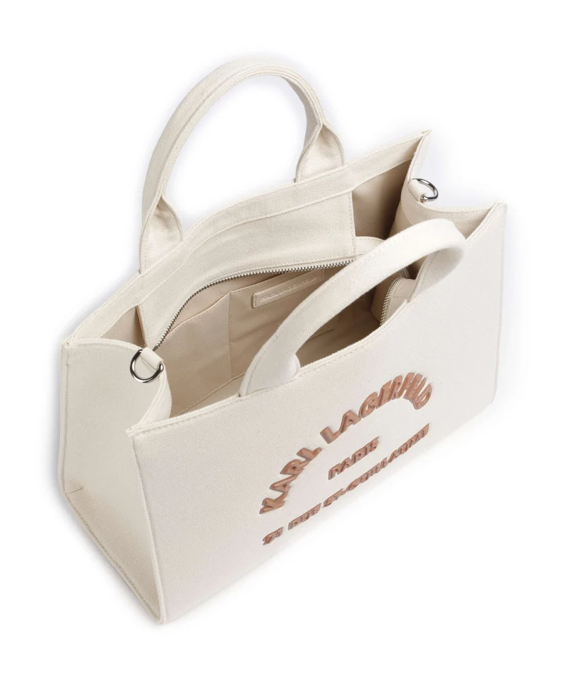 Karl Lagerfeld K/Rue St Guillaume Medium Bolso de mano natural