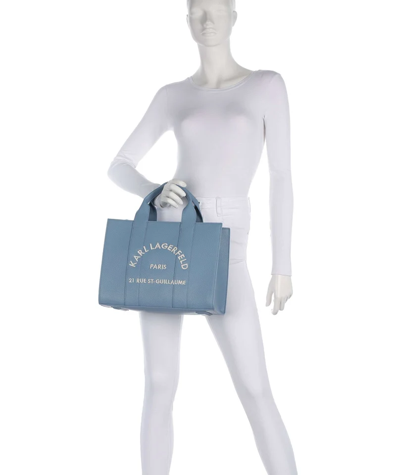 Karl Lagerfeld K/Rue St Guillaume Medium Bolso de mano blue bloom