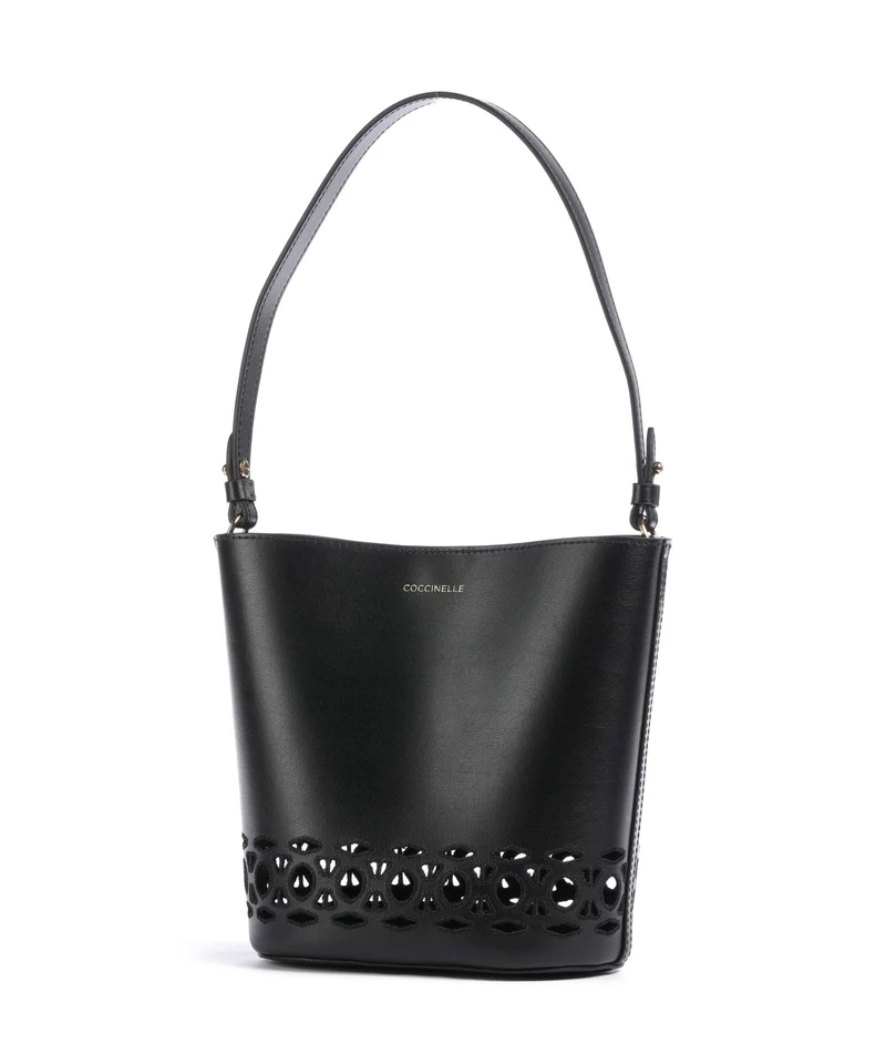 Coccinelle Nikla Monogram Sangallo Bucket bolso de mano noir