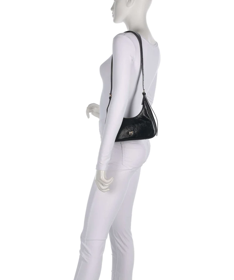 Pinko Miss Pinko Mini Bolso de hombro nero limousine/oro
