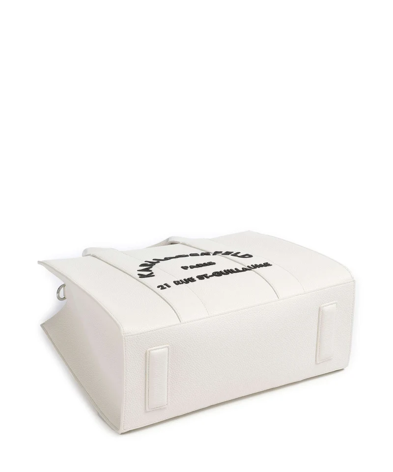 Karl Lagerfeld K/Rue St Guillaume Medium Bolso de mano off white