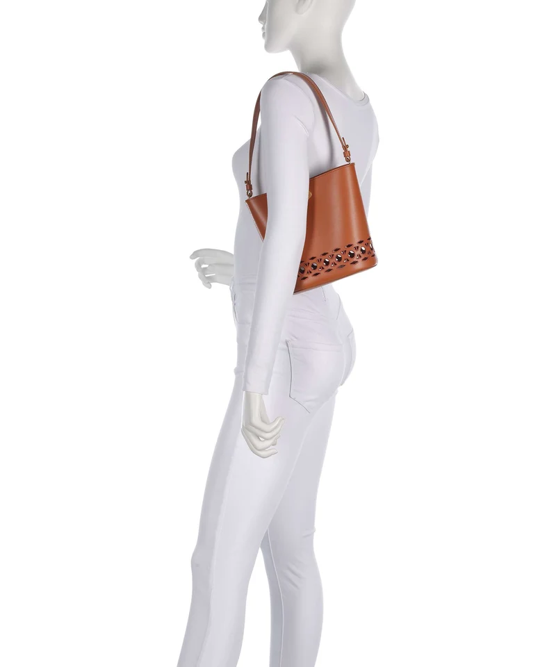 Coccinelle Nikla Monogram Sangallo Bucket bolso de mano crab