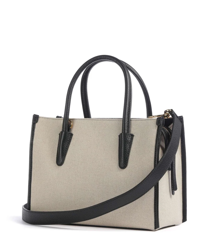 Coccinelle Myrtha Canvas Bolso de mano natural/noir