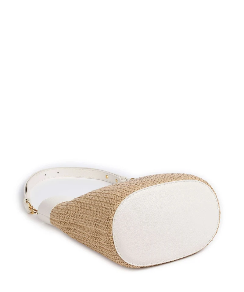 Coccinelle Nikla Bucket bolso de mano natural/pearl