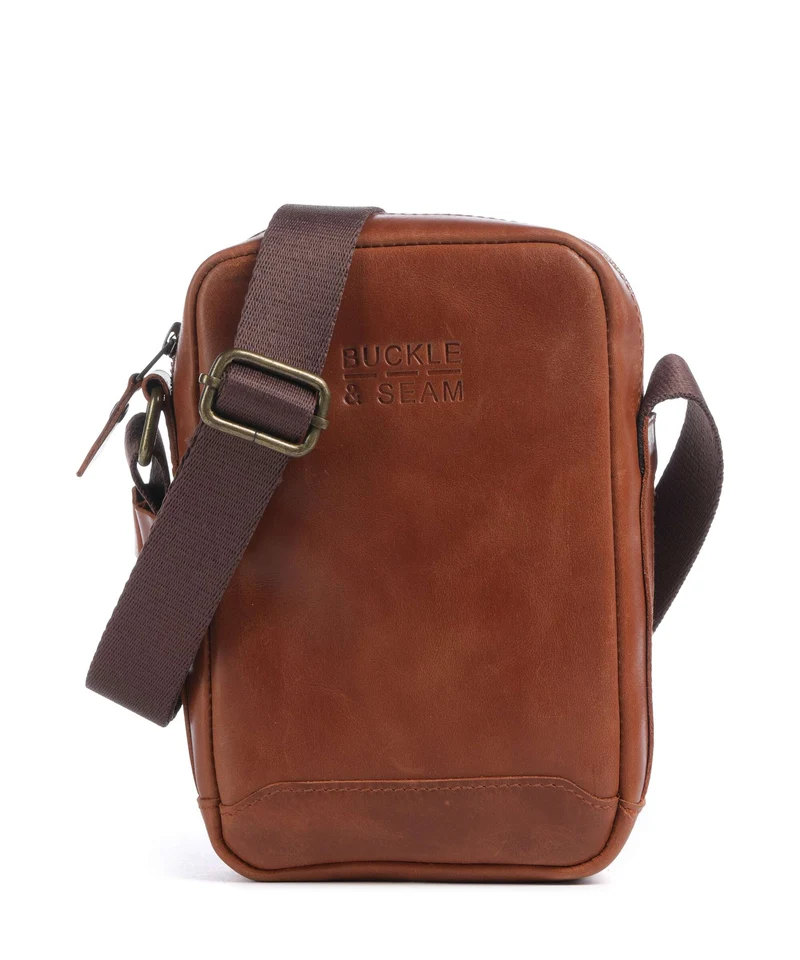 Buckle & Seam Crazy Horse Runner Bandolera cognac