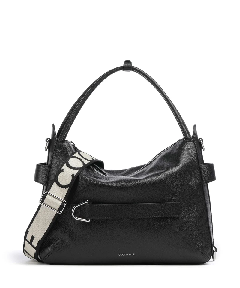 Coccinelle Gretel Ribbon Bolso de hobo noir