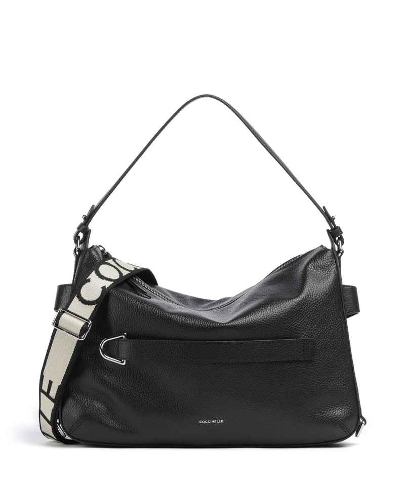 Coccinelle Gretel Ribbon Bolso de hobo noir
