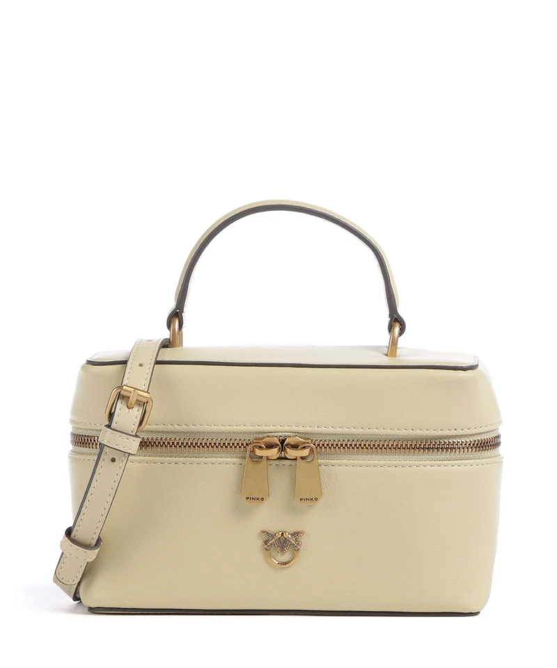 Pinko Vanity Mini Bandolera giallo vaniglia/antique gold