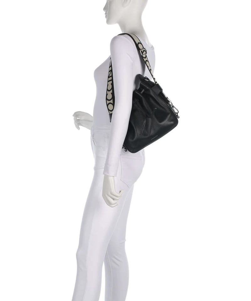 Coccinelle Gretel Ribbon Bucket bolso de mano noir