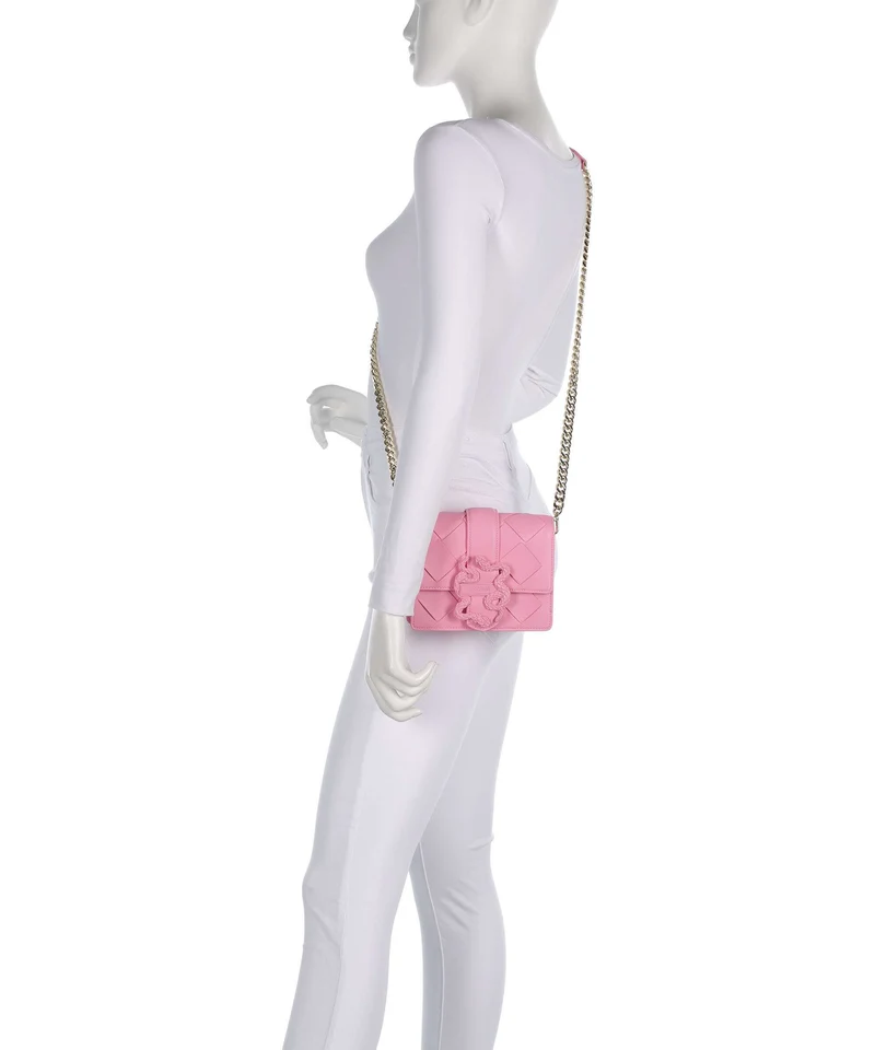 Just Cavalli Iconic Snakes Braided Bandolera begonia pink