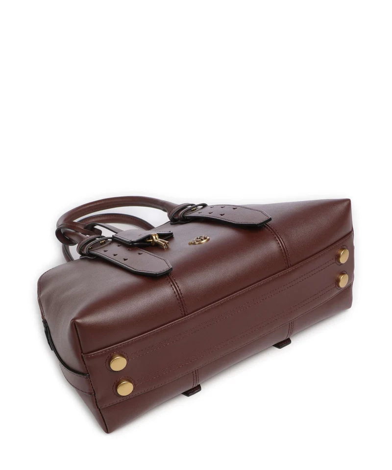Pinko Bowling Medium Bolso de mano burgundy wine/antique gold