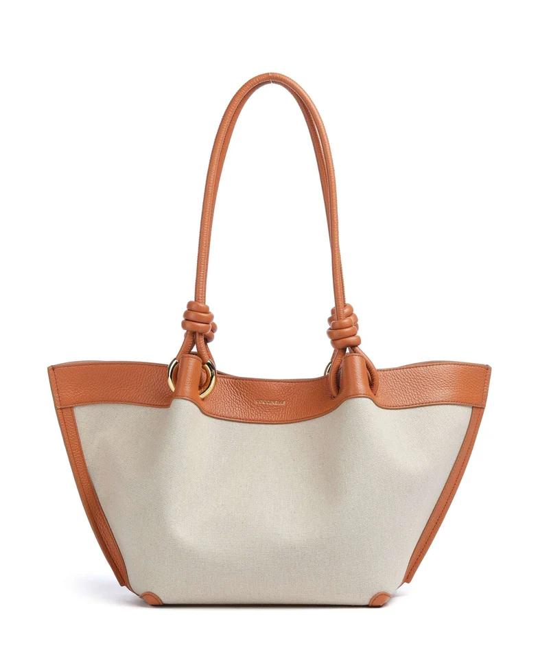 Coccinelle Finn Canvas Bolso de hobo natural/crab