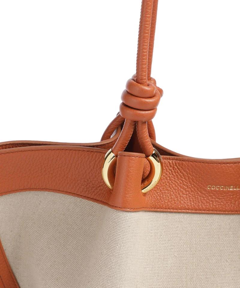 Coccinelle Finn Canvas Bolso de hobo natural/crab