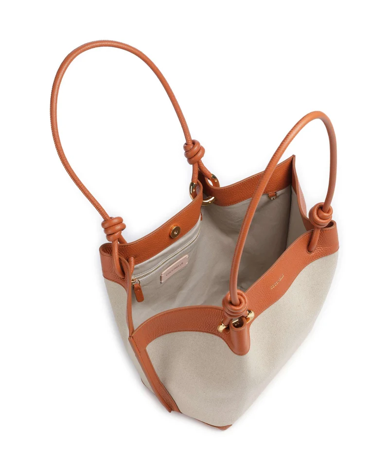Coccinelle Finn Canvas Bolso de hobo natural/crab