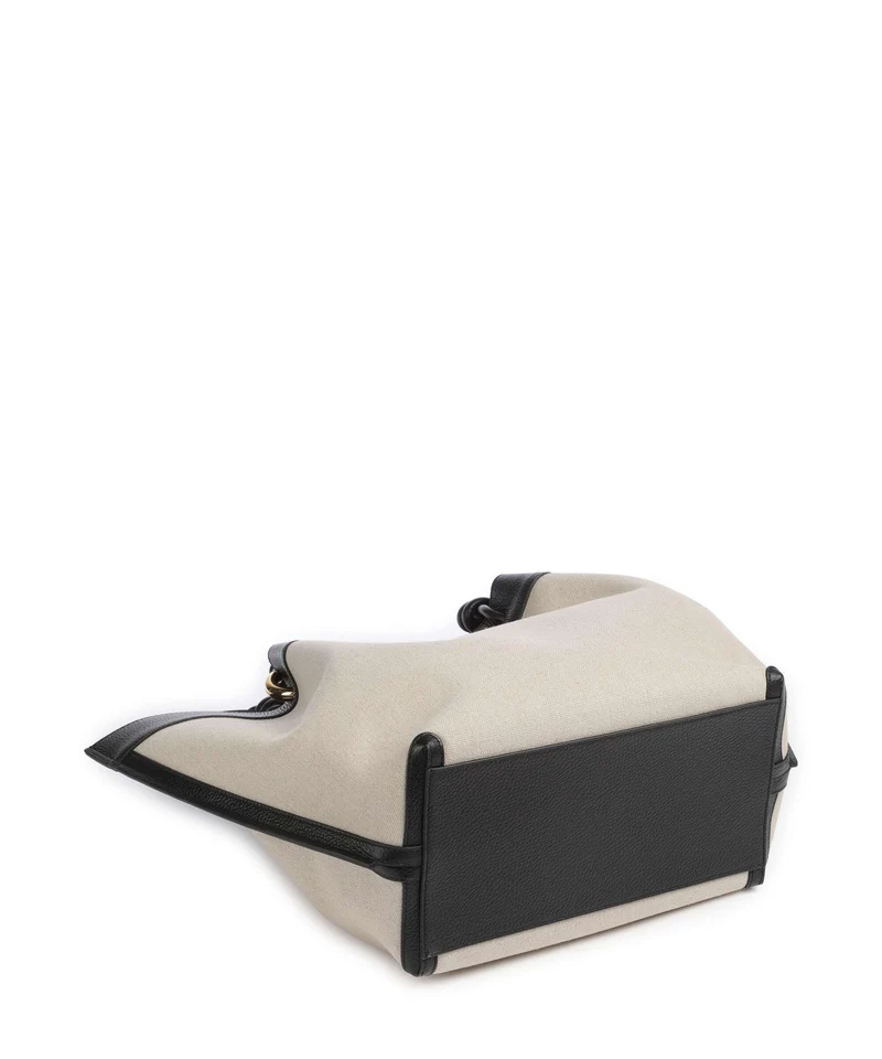 Coccinelle Finn Canvas Bolsa shopping natural/noir