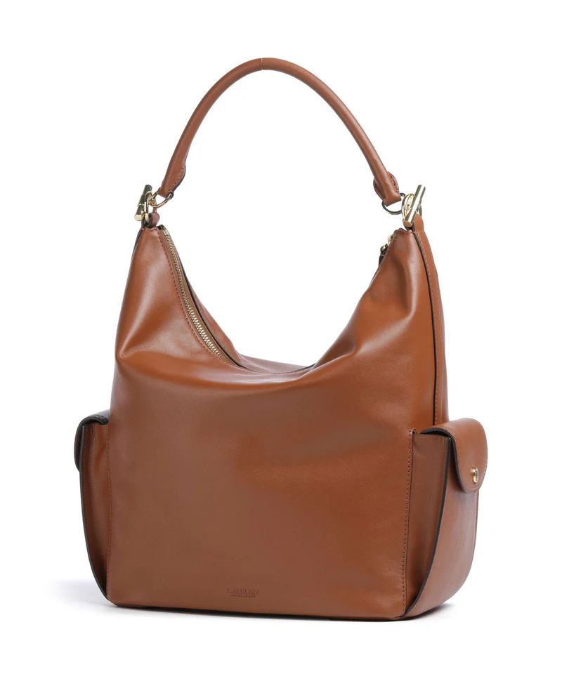 Lauren Ralph Lauren Blaike Large Bolso de hobo lauren tan