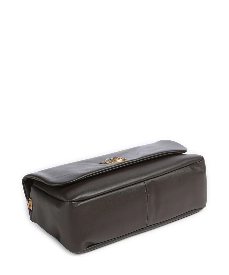 Pinko Click Soft Horizontal Bolso de hombro verde fango/antique gold