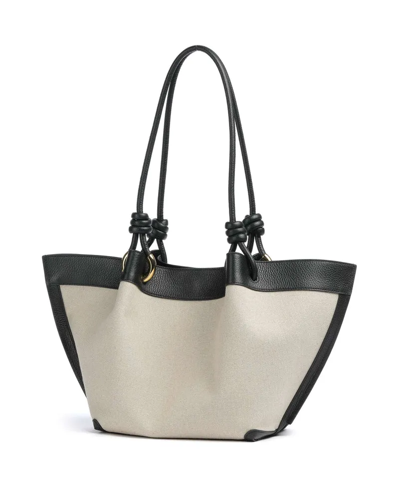 Coccinelle Finn Canvas Bolso de hobo natural/noir