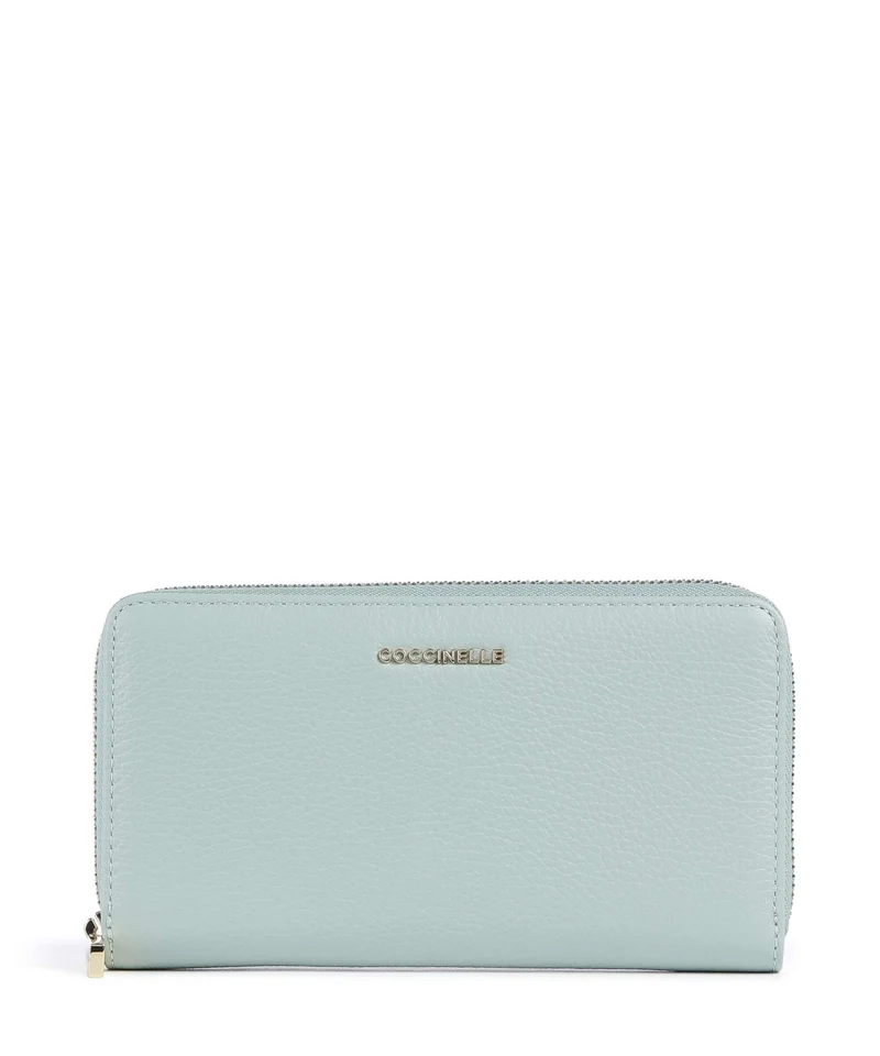 Coccinelle Metallic Soft Monedero aquamarine