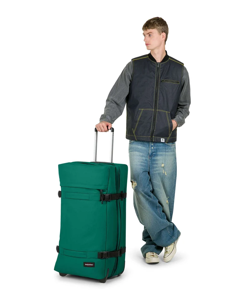 Eastpak Tarp Transit'R L Bolso de viaje con ruedas pineneedle green