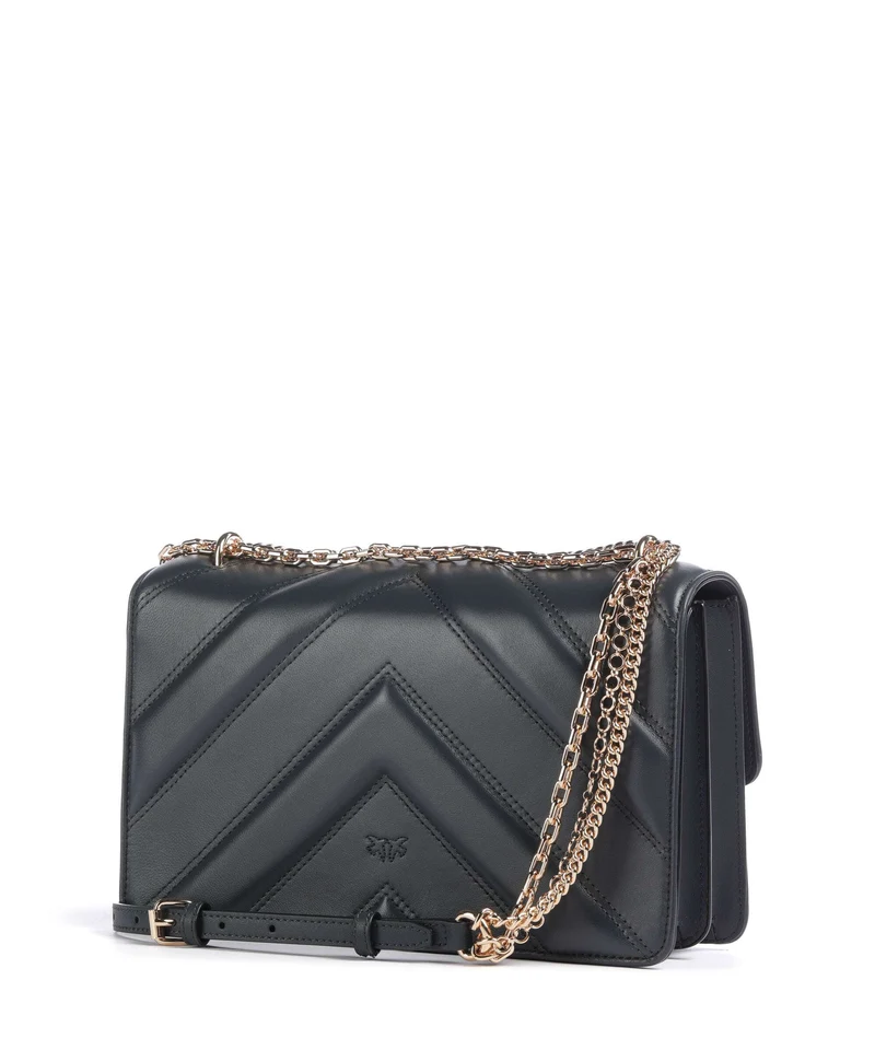 Pinko Love One Classic Bolso de hombro grigio asfalto/oro mordore