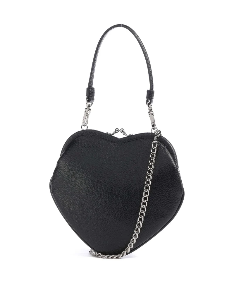 Vivienne Westwood Belle Heart Frame Grain Bolso de mano black