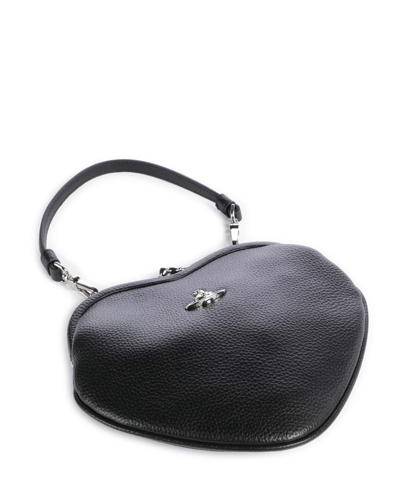 Vivienne Westwood Belle Heart Frame Grain Bolso de mano black