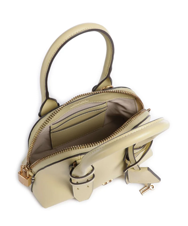 Pinko Bowling Mini Bolso de mano giallo vaniglia/antique gold