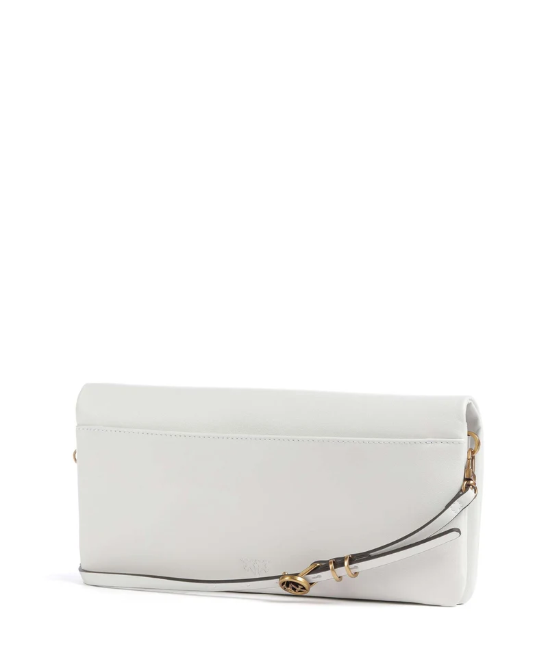Pinko Click Soft Classic Bandolera bianco nembo/antique gold