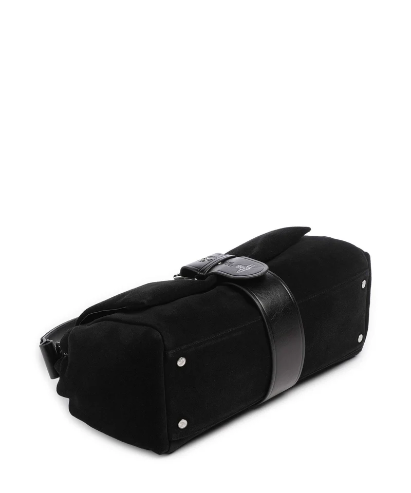 Vivienne Westwood Hazel Suede Treasure XL Bolso de hombro black