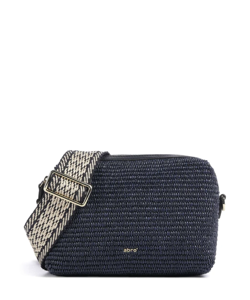Abro Raffia Kaia Bandolera navy