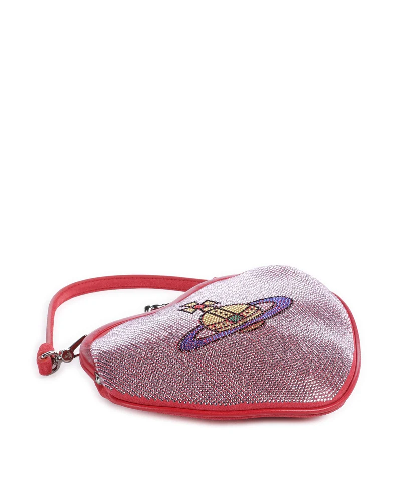 Vivienne Westwood Belle Heart Frame Diamante Bandolera pink
