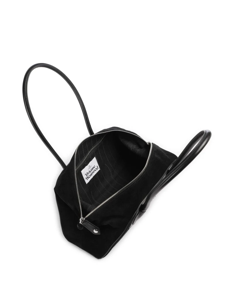 Vivienne Westwood Shirley Suede Small Bolso de hombro black