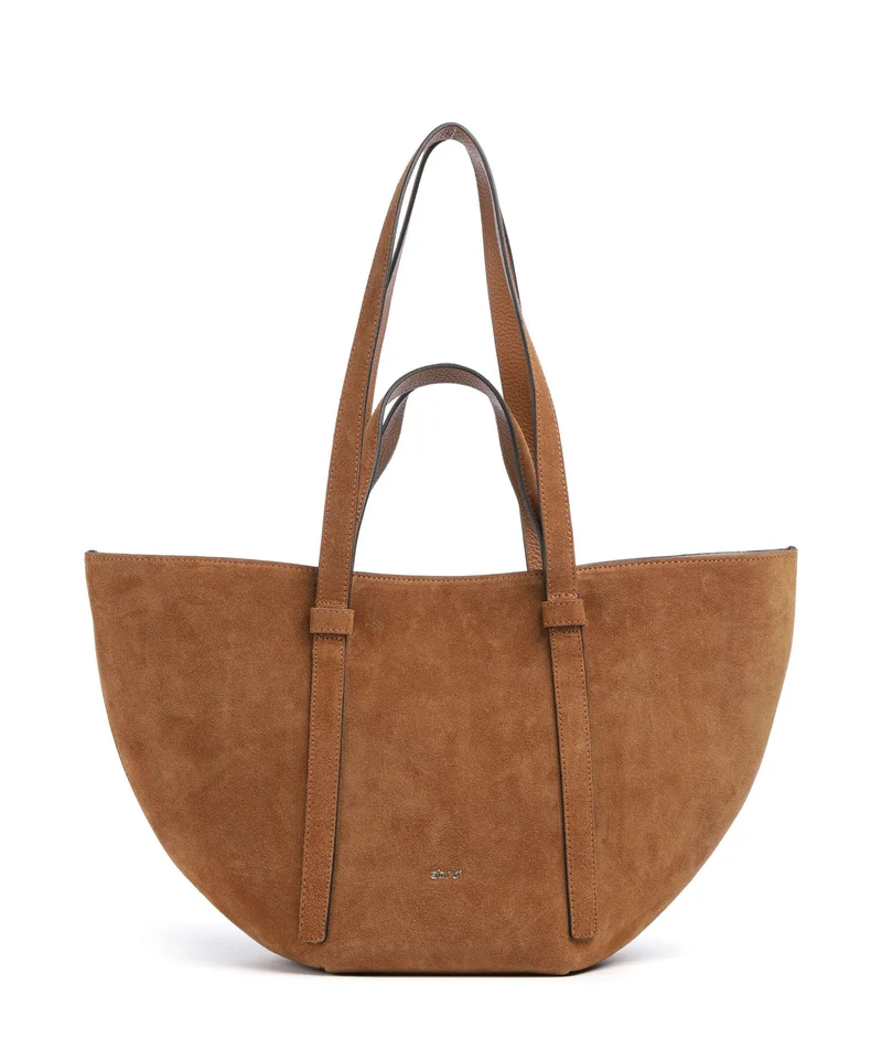 Abro Suede Cosmo Medium Bolsa shopping cuoio