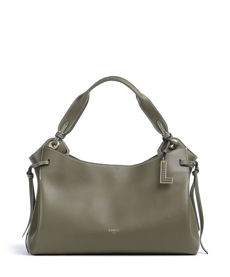 Lancel Swann M Bolso de hobo dark khaki