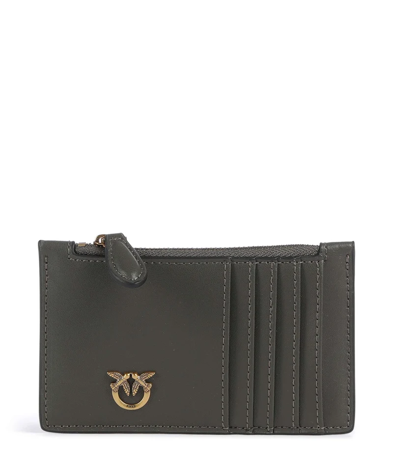 Pinko Airone Tarjetero verde fango/antique gold