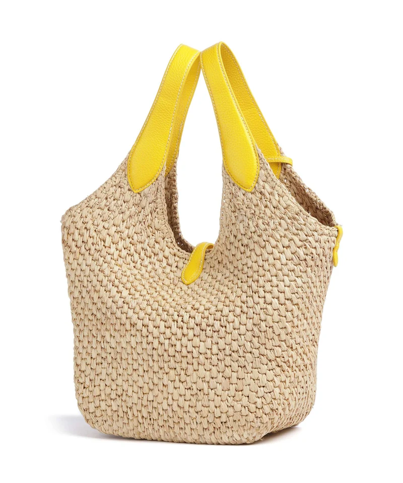 Polo Ralph Lauren Play Medium Bolso de mano natural/canary yellow