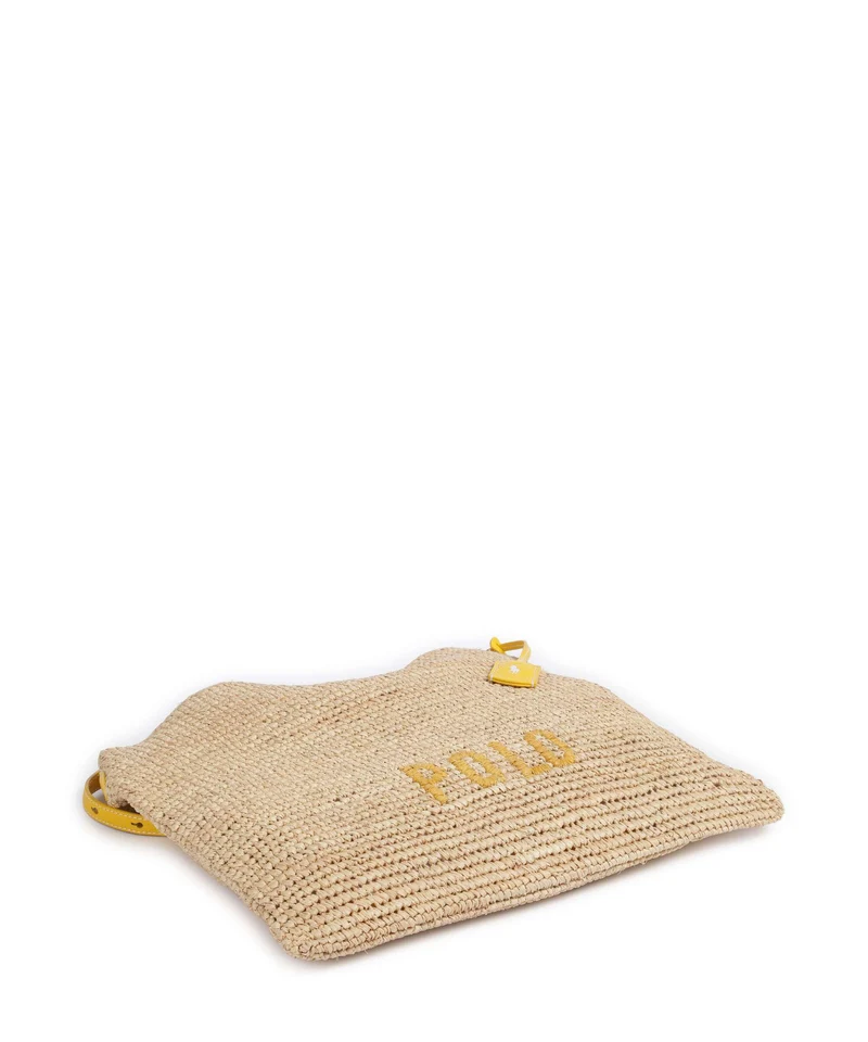 Polo Ralph Lauren Play Large Bolso de hobo natural/canary yellow