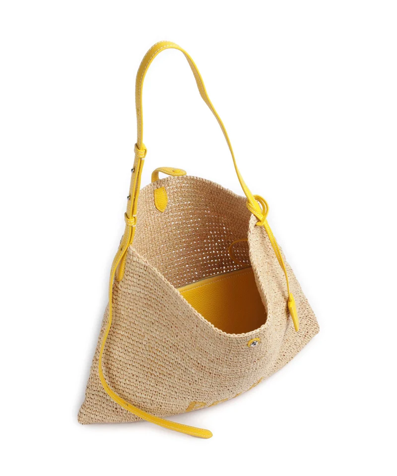 Polo Ralph Lauren Play Large Bolso de hobo natural/canary yellow