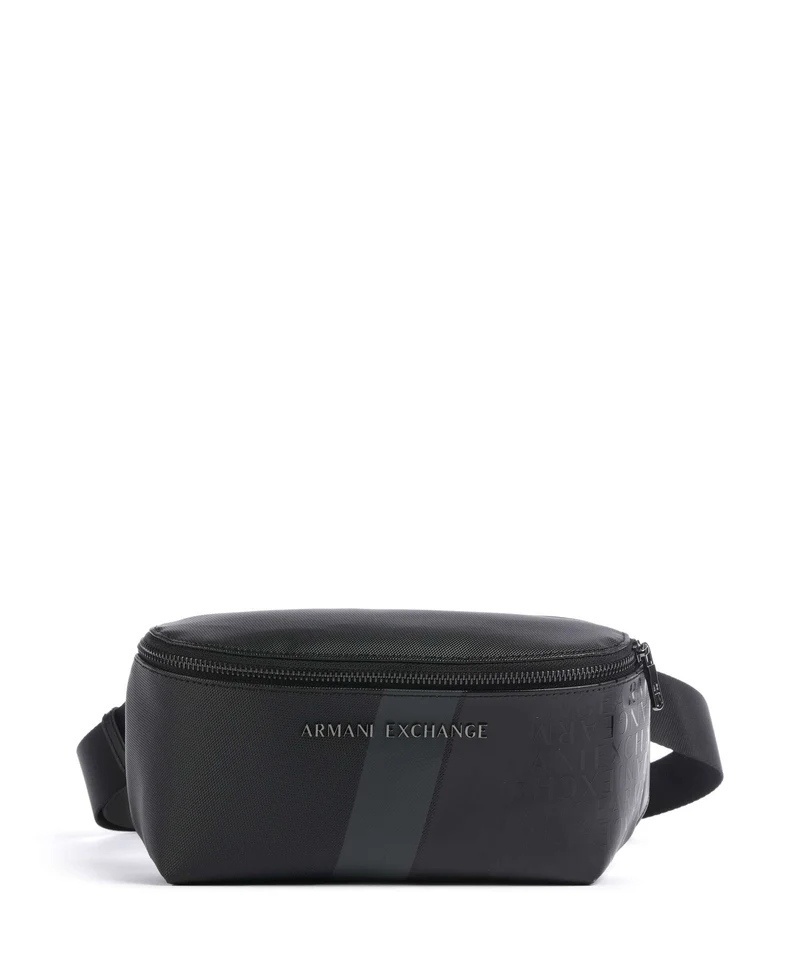Armani Exchange Dylan Riñonera black/gunmetal/shiny black