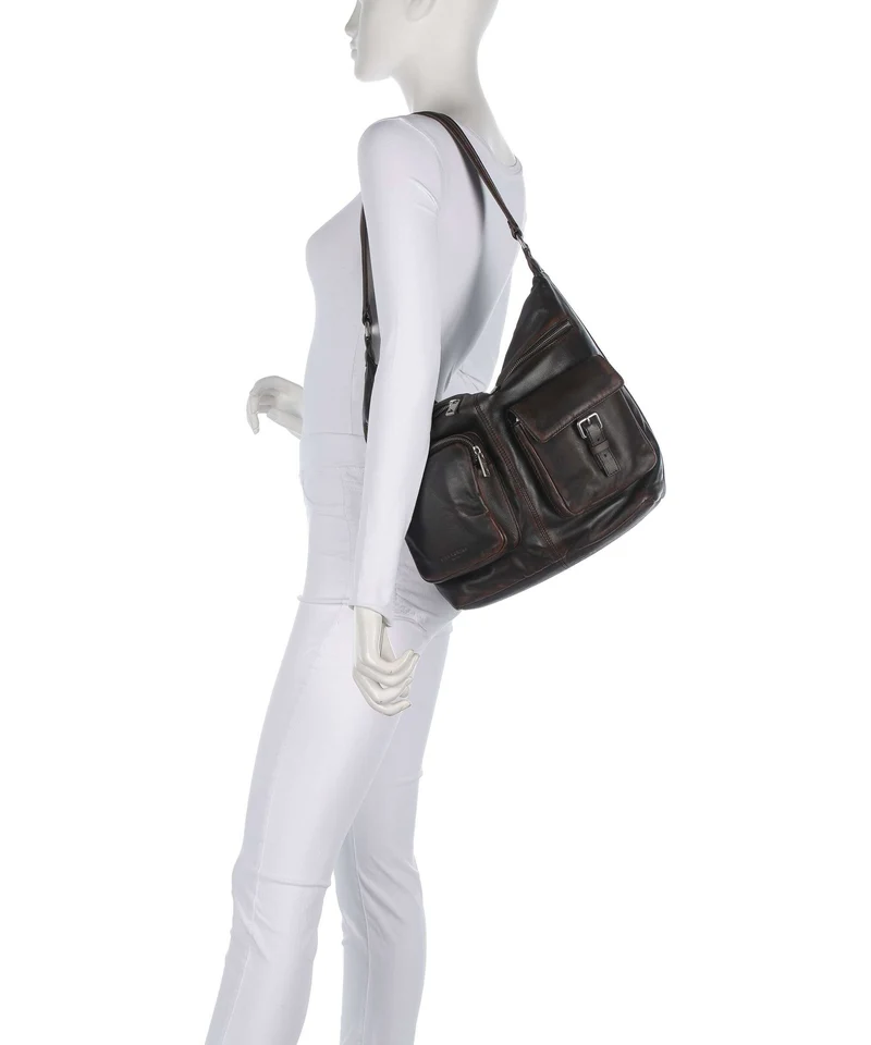 Liebeskind Andrea Lamb Snowcem M Bolso de hobo roasted coconut