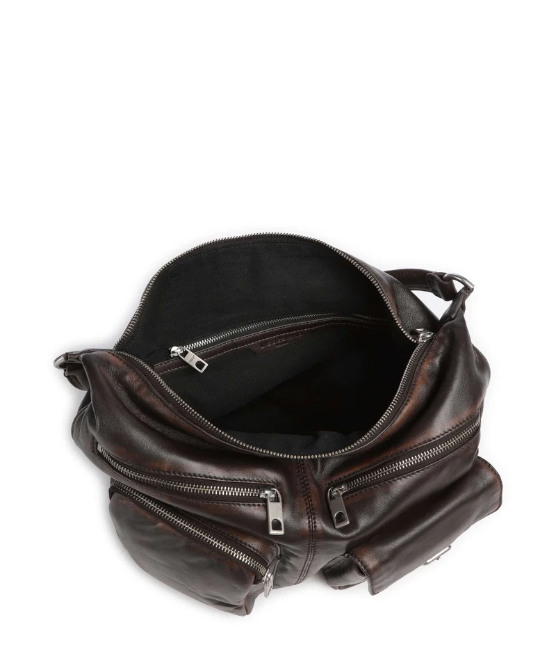 Liebeskind Andrea Lamb Snowcem M Bolso de hobo roasted coconut