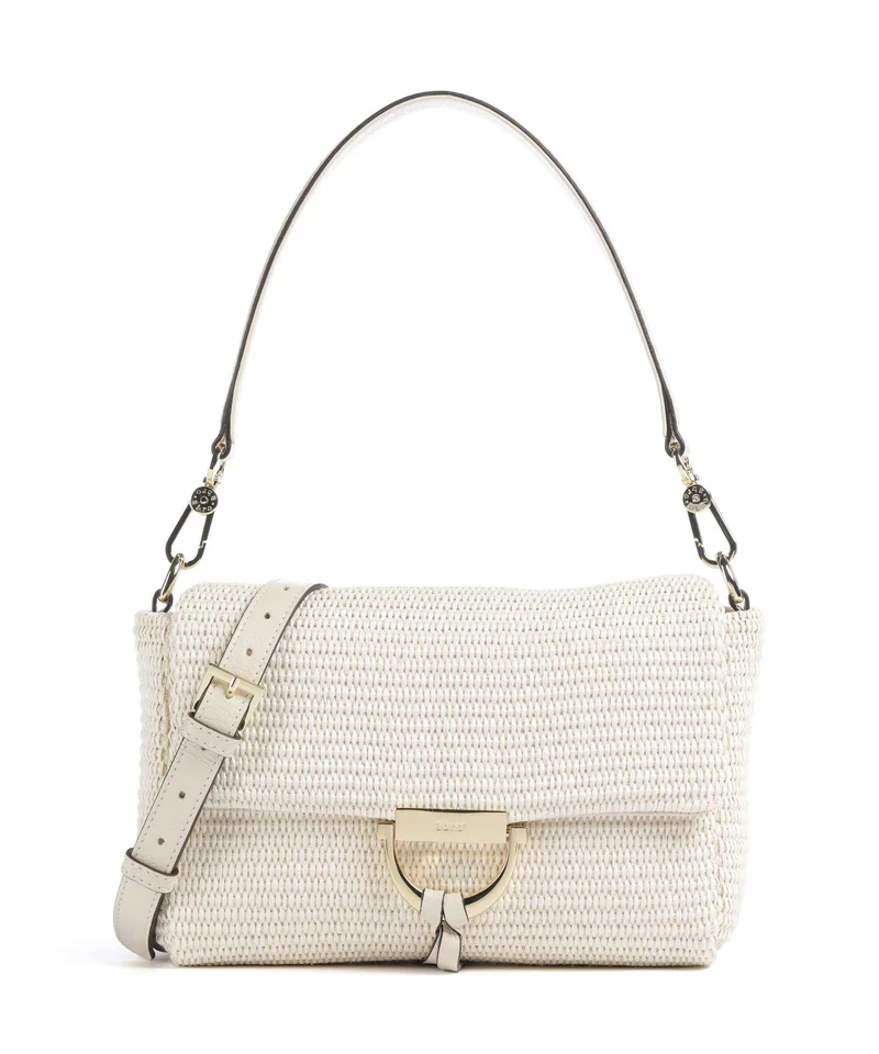 Abro Raffia Classica Temi Bolso de hombro beige