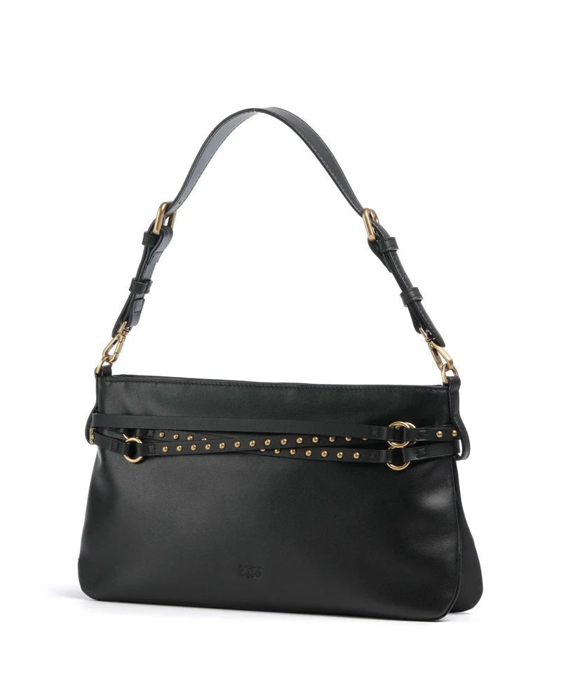 Pinko Belt Classic Bolso de hombro nero/antique gold