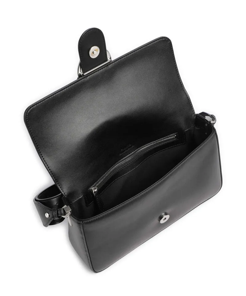 Pinko Love One Classic Slouchy Bolso de hombro nero limousine/matt silver